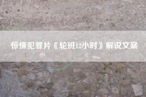 惊悚犯罪片《轮班12小时》解说文案